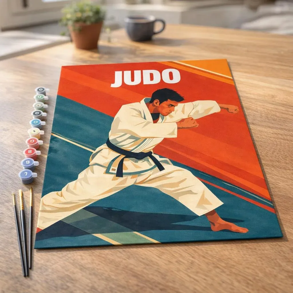 Peinture par numéro Affiche sportive Judo