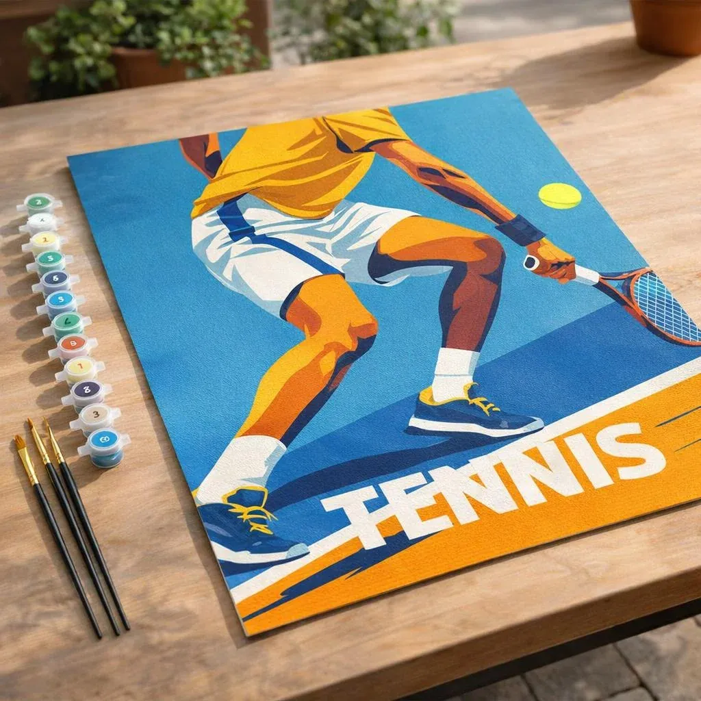 Peinture par numéro Affiche sportive Tennis