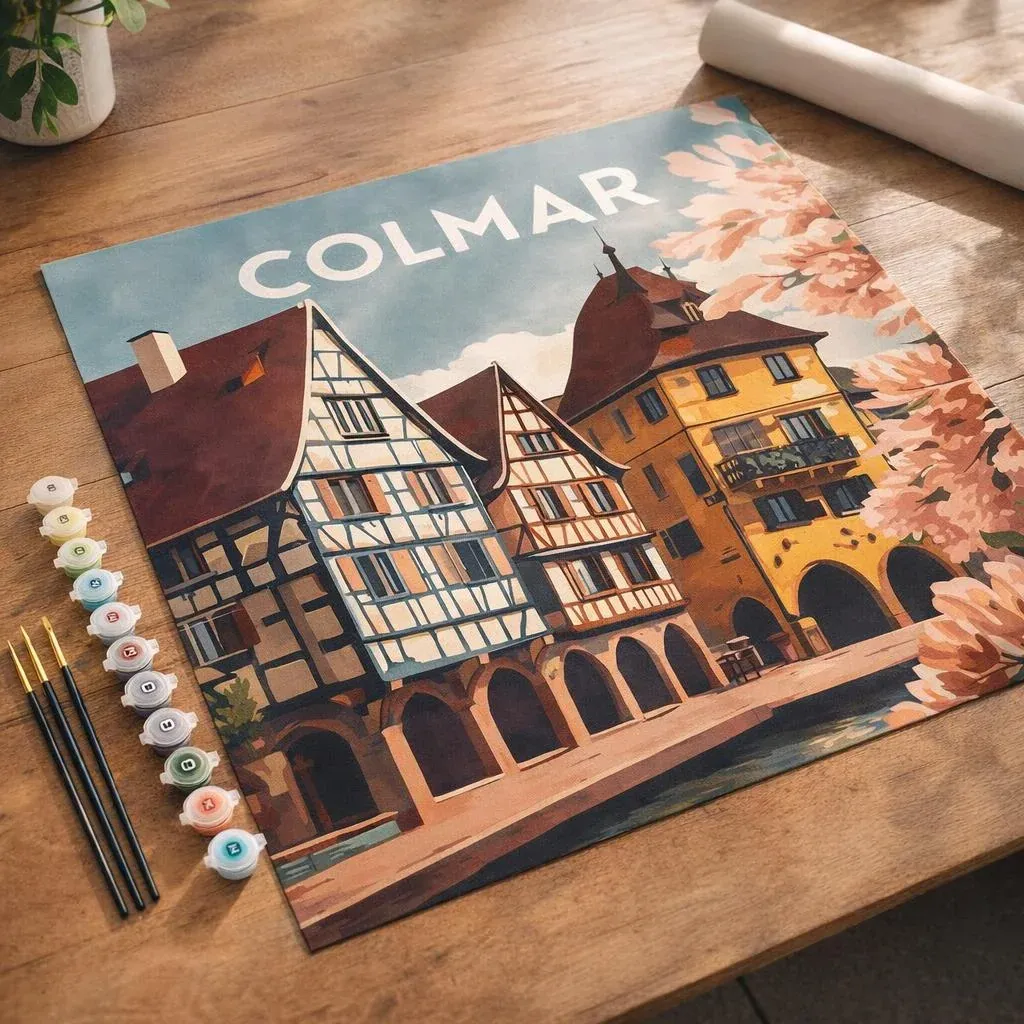 Peinture par numéro Affiche Vintage Colmar