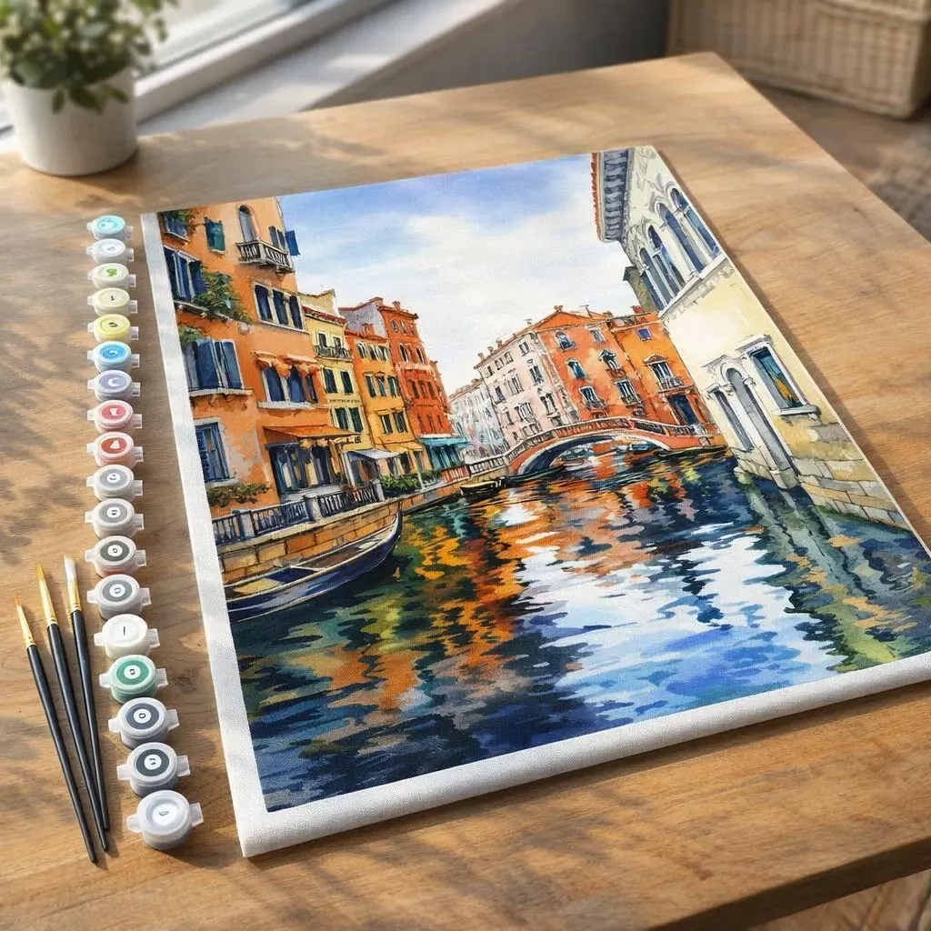 Peinture par numéro Aquarelle de Venise