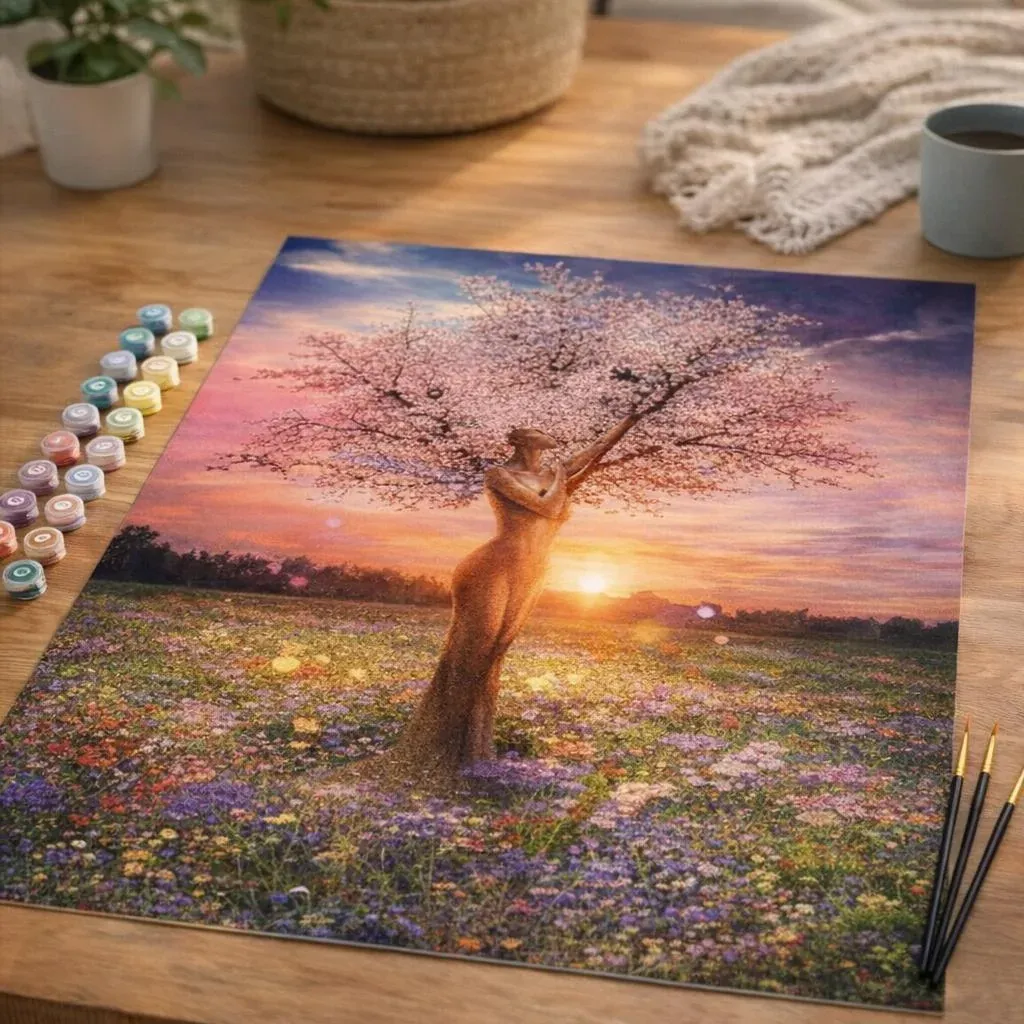 Peinture par numéro Arbre Corps de Femme