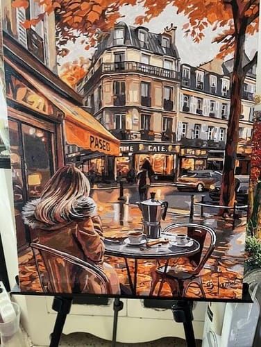 Toile peinte par Sylvie J.