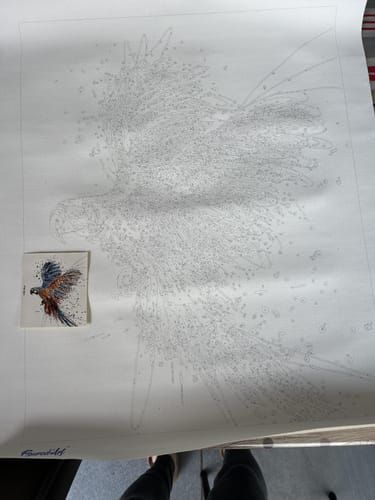 Toile peinte par D.v.