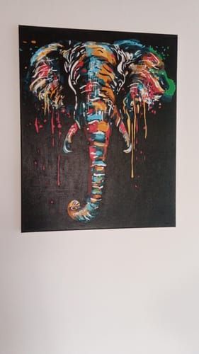 Toile peinte par V.b.