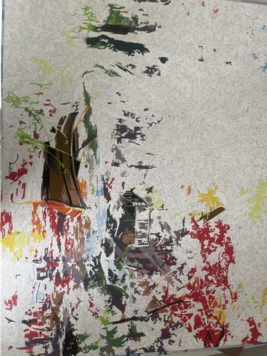 Toile peinte par O.