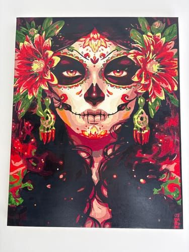 Toile peinte par Visage E.