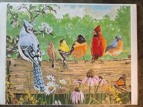 Toile peinte par Elisabeth B.