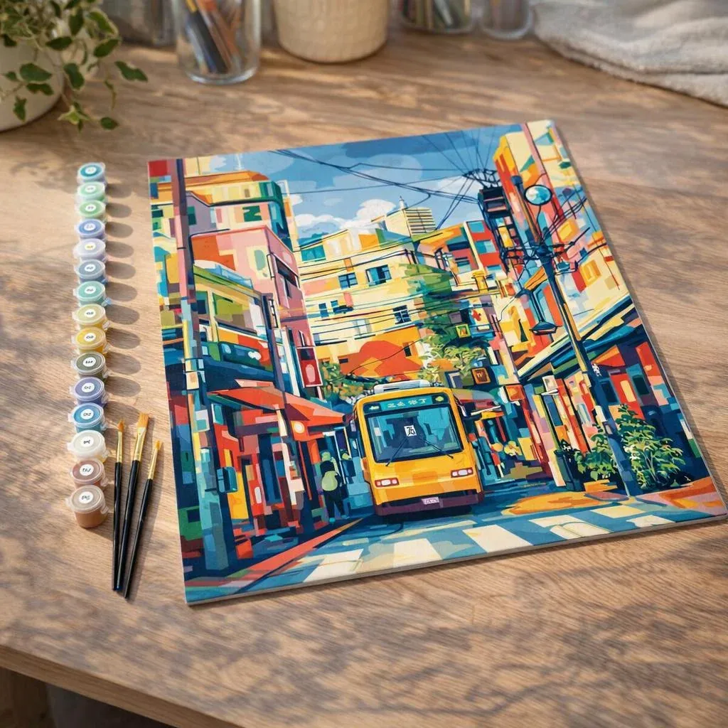 Peinture par numéro Bus de la Ville de Tokyo