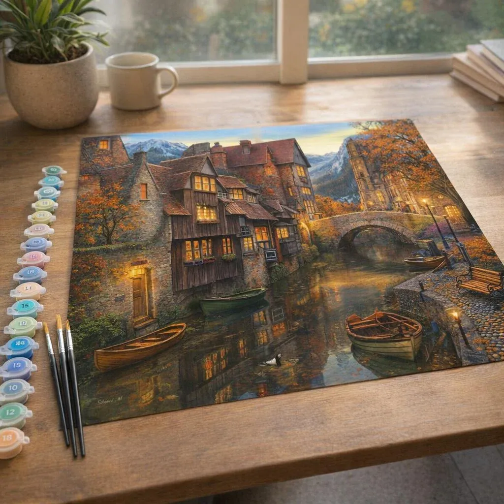 Peinture par numéro Canaux chaleureux