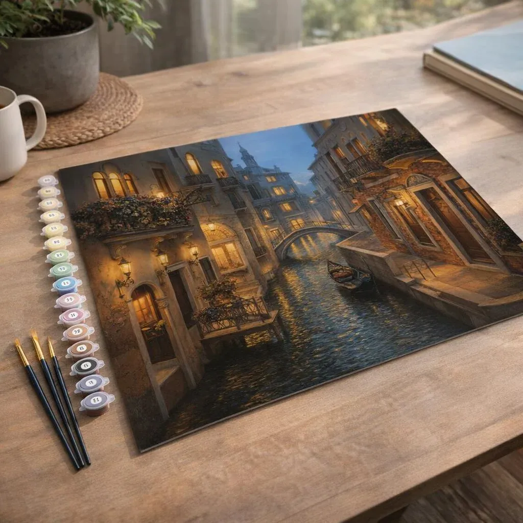 Peinture par numéro Canaux flamboyants