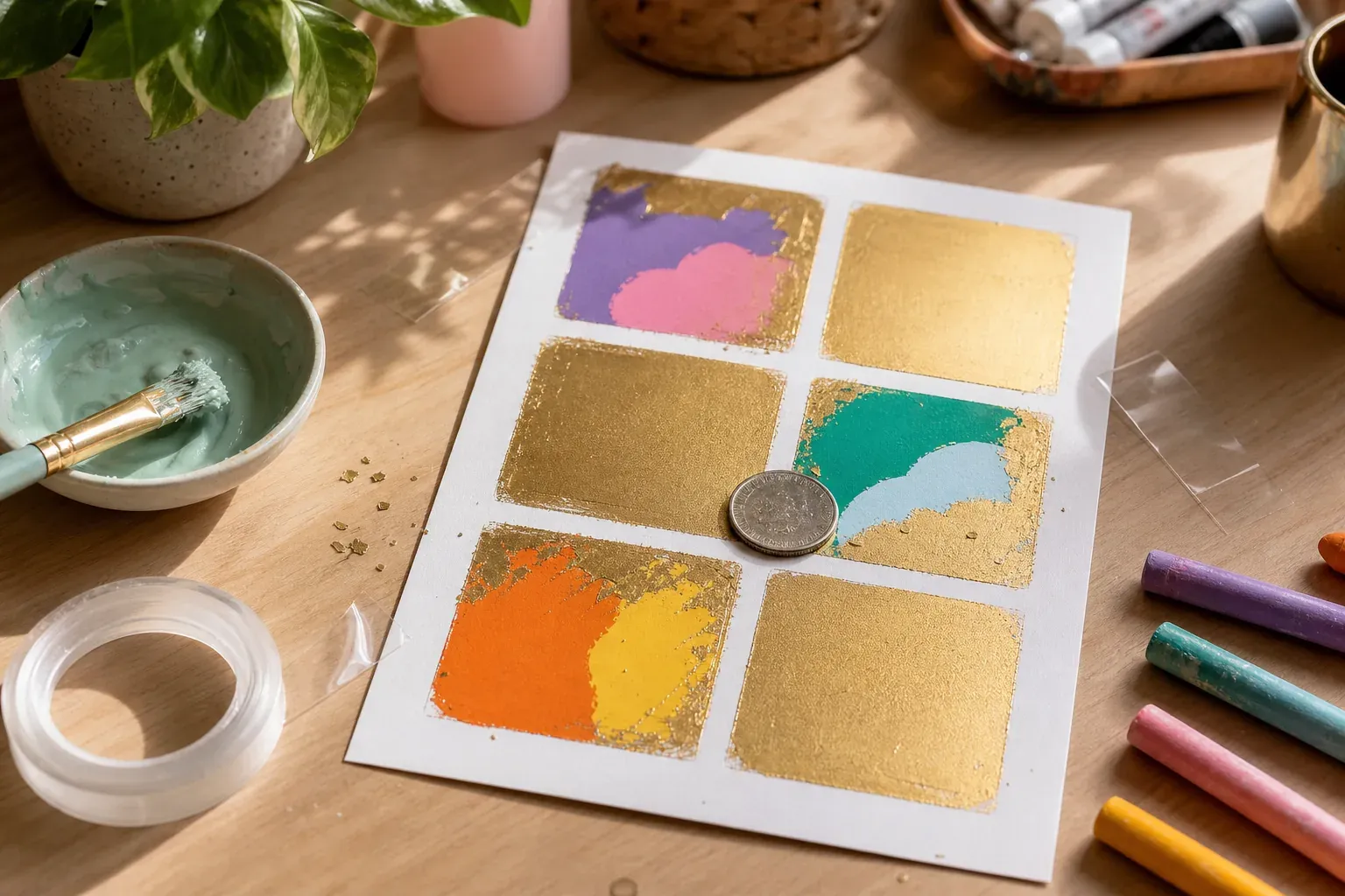 Une carte à gratter faite maison révèle vos plus jolis messages