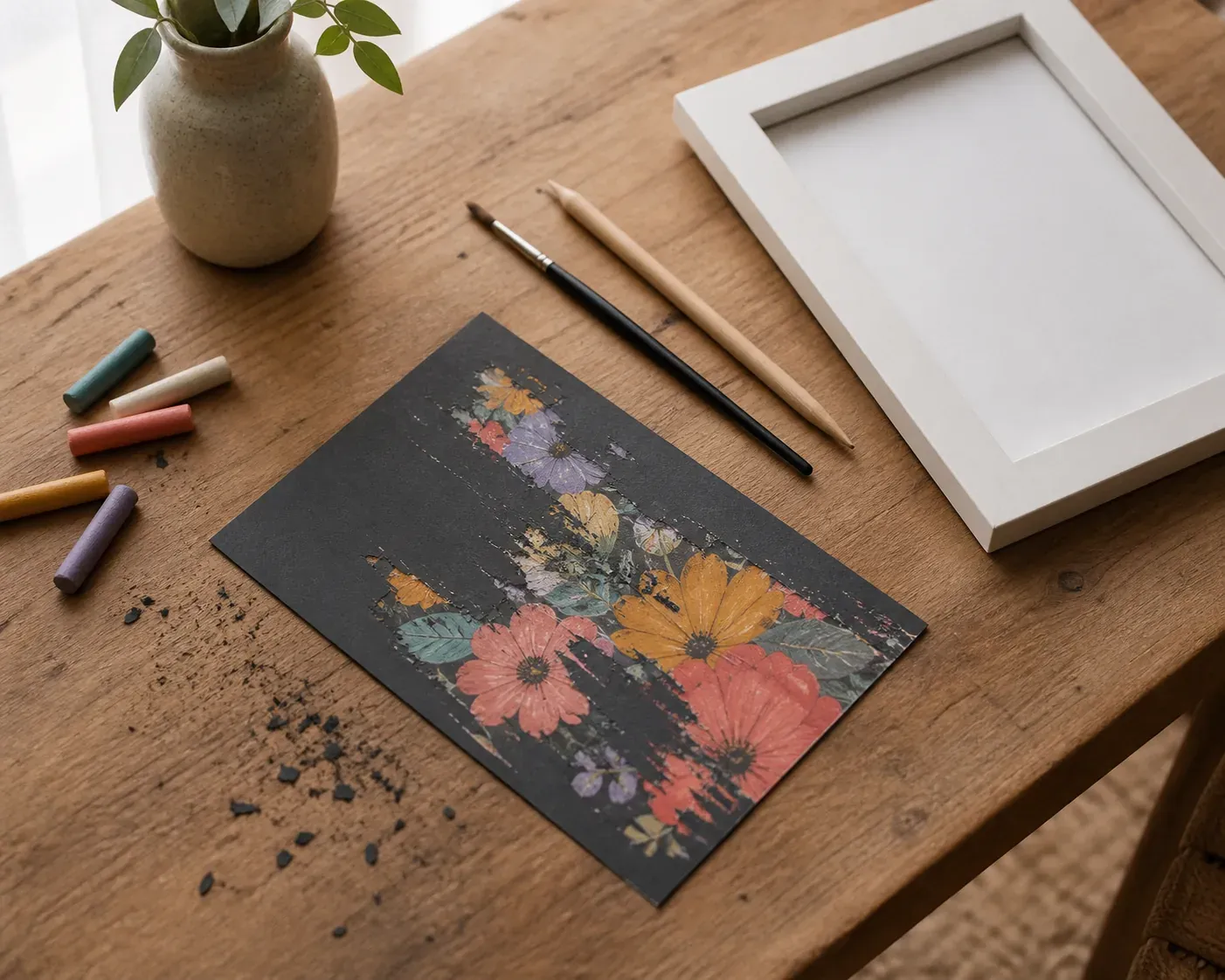 Une carte à gratter maison qui devient un joli souvenir