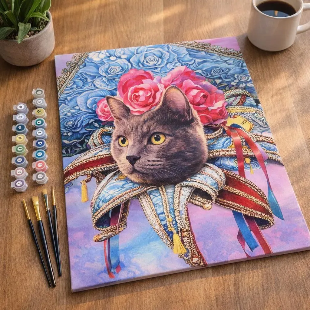 Peinture par numéro Chat Mardigras