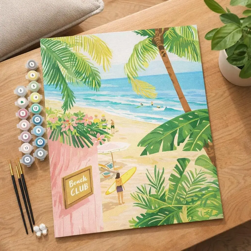 Peinture par numéro Club de la plage