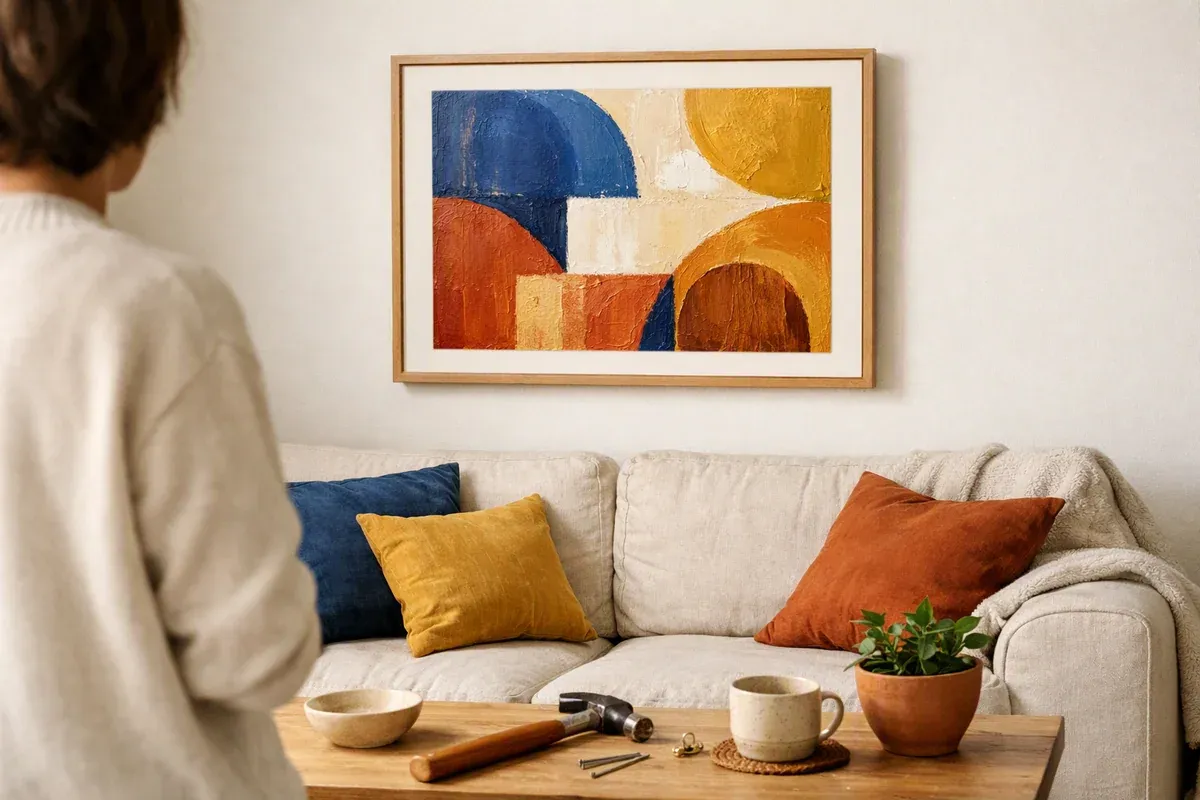 Décorer son mur avec un tableau peint soi-même