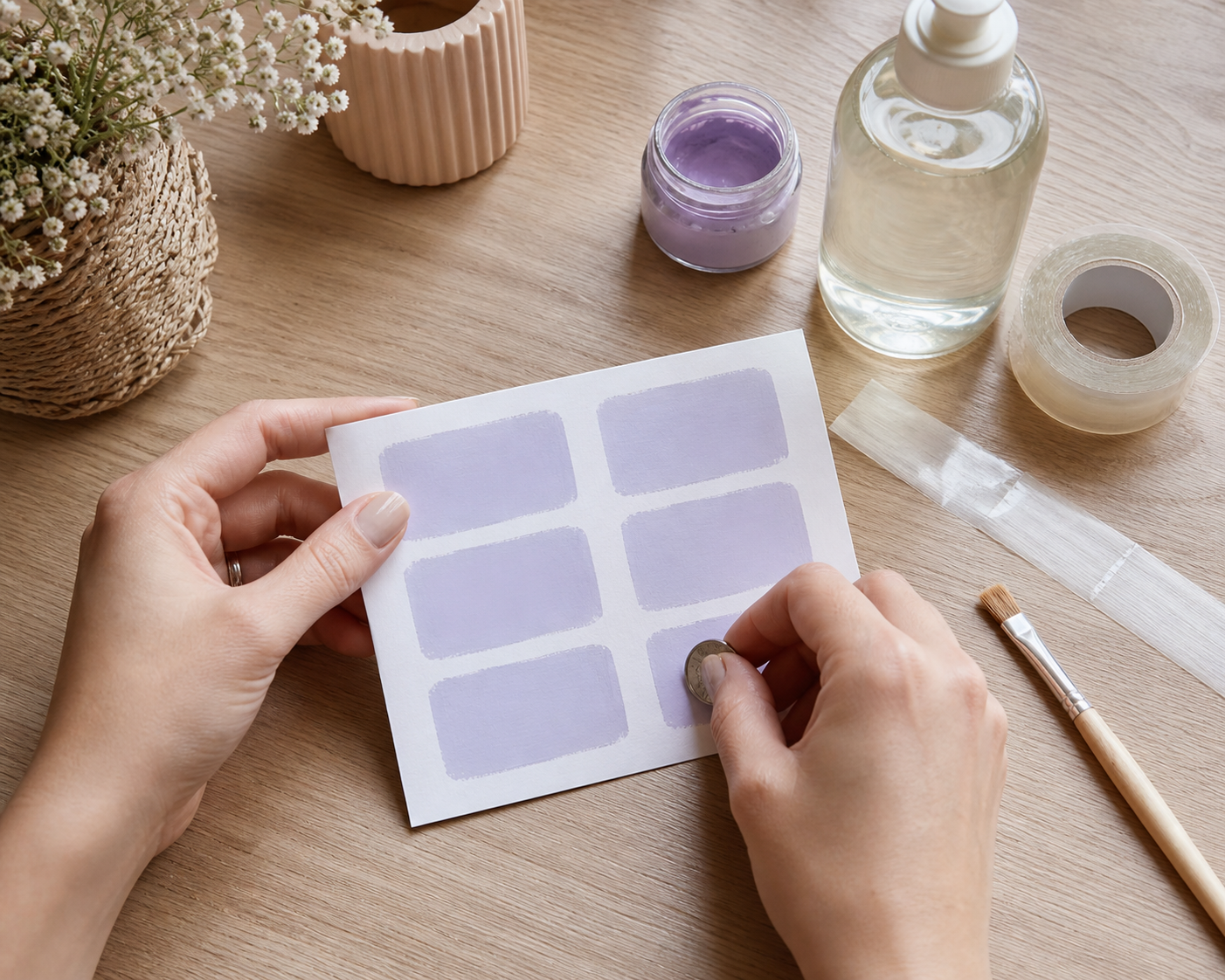 Une carte à gratter se fabrique avec du liquide vaisselle