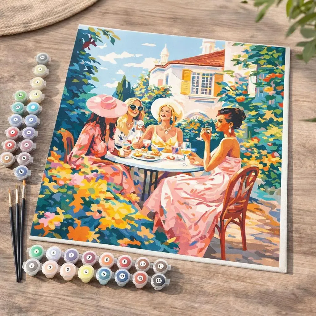 Peinture par numéro Fête au Jardin des Divas