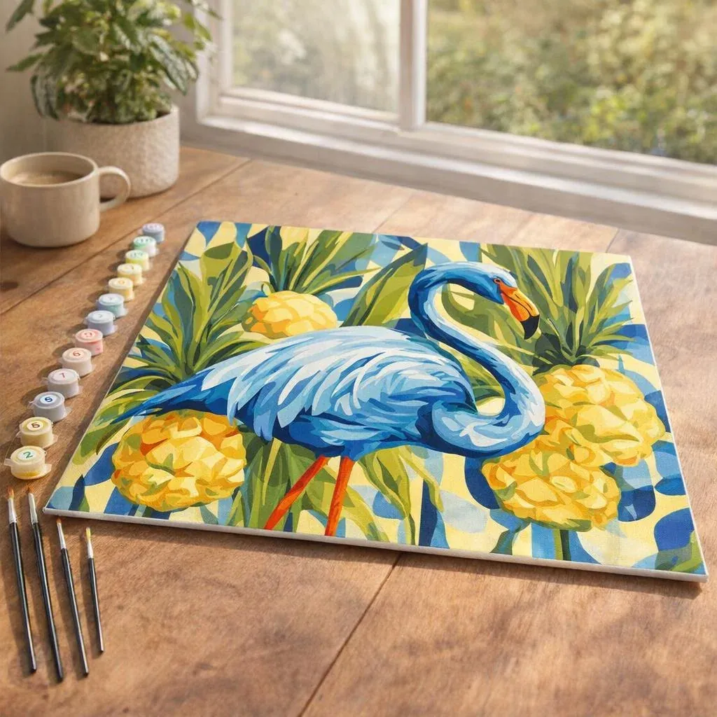 Peinture par numéro Flamant bleu