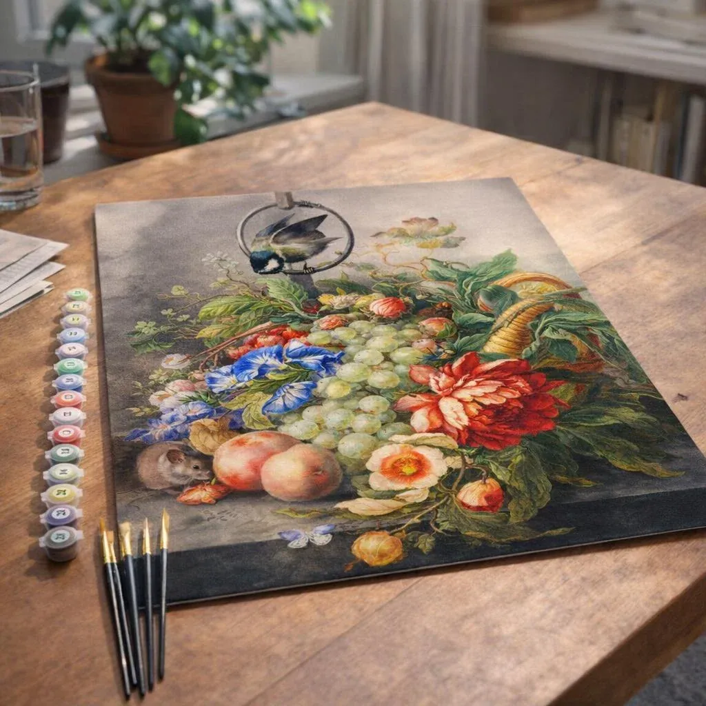 Peinture par numéro Fleurs et Fruits Herman Henstenburgh