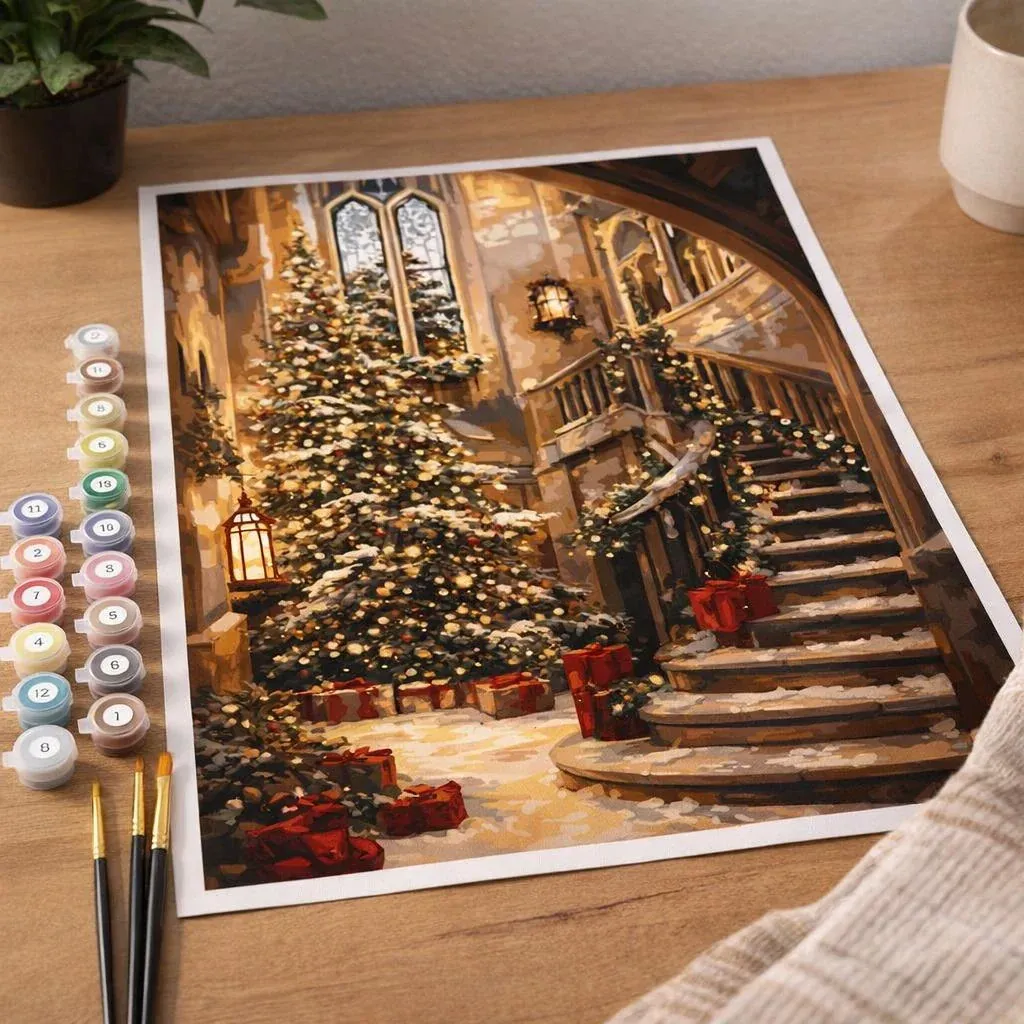 Peinture par numéro Grand Hall de Noël