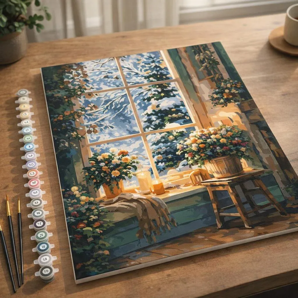 Peinture par numéro Hiver Romantique