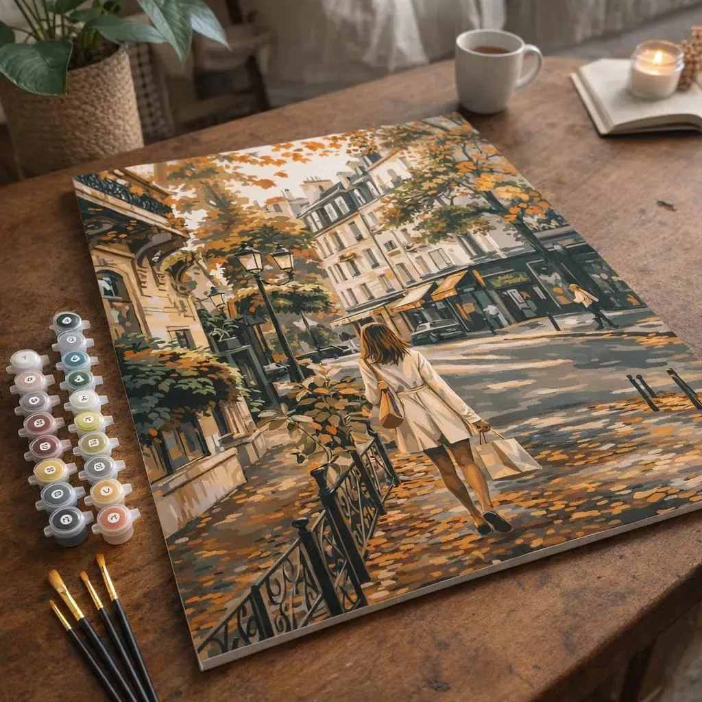 Peinture par numéro Journée d’Automne en ville