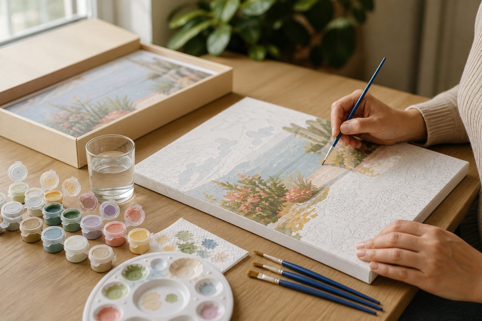 Comment commencer une peinture au numéro sans se décourager