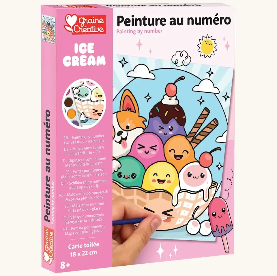 Peinture par numéro coupe de glace