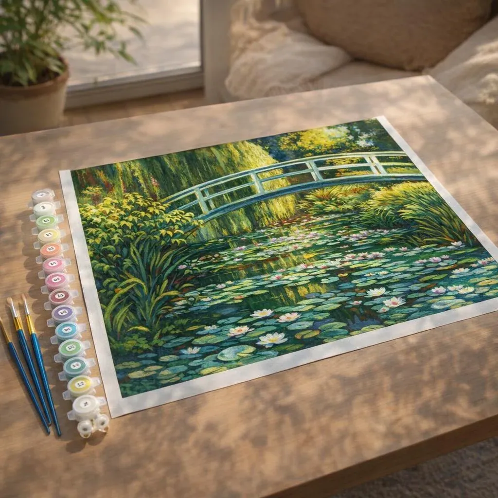 Peinture par numéro Le Bassin aux nymphéas Monet
