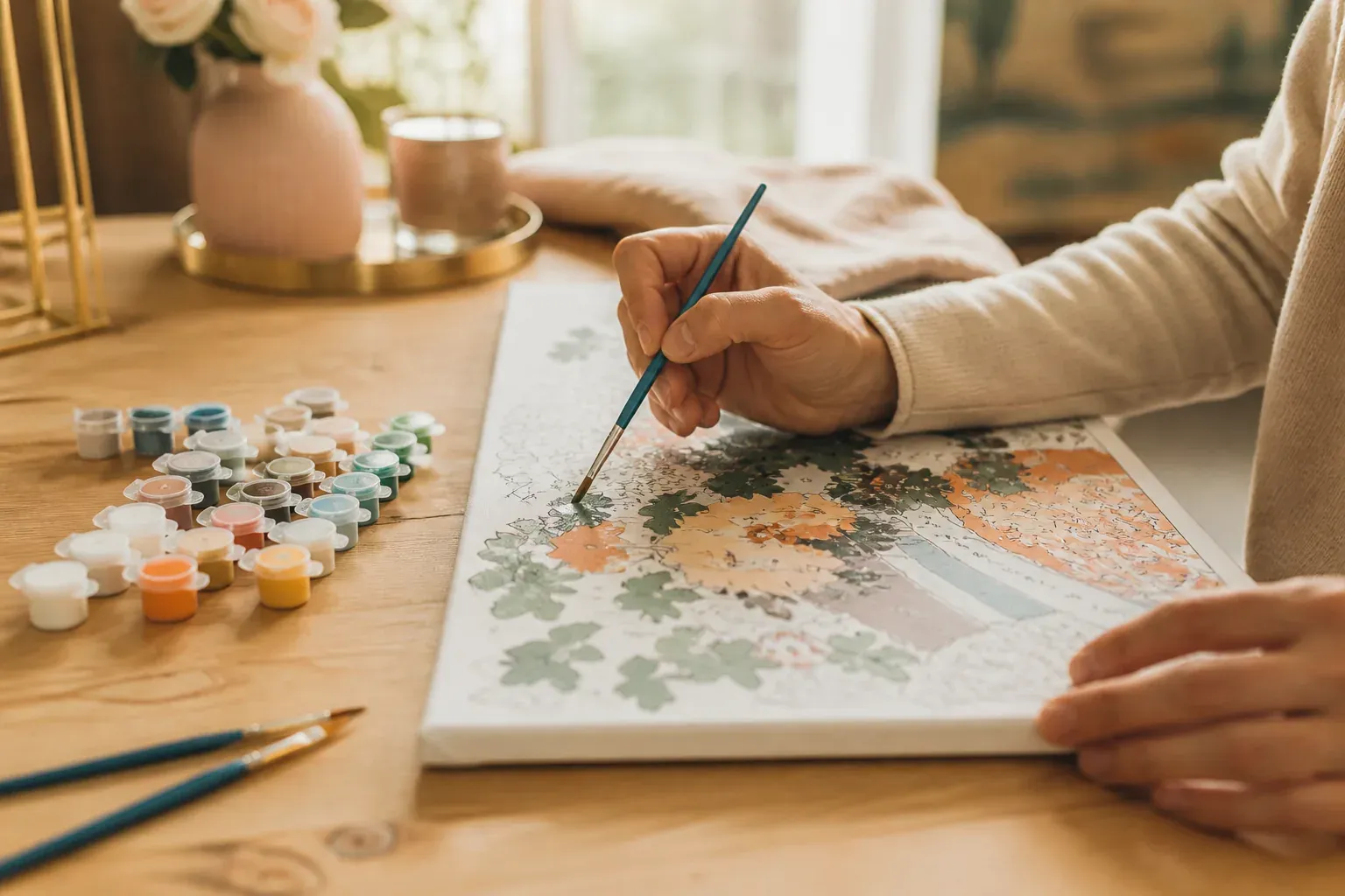 La peinture par numéros fait des loisirs créatifs un objet déco