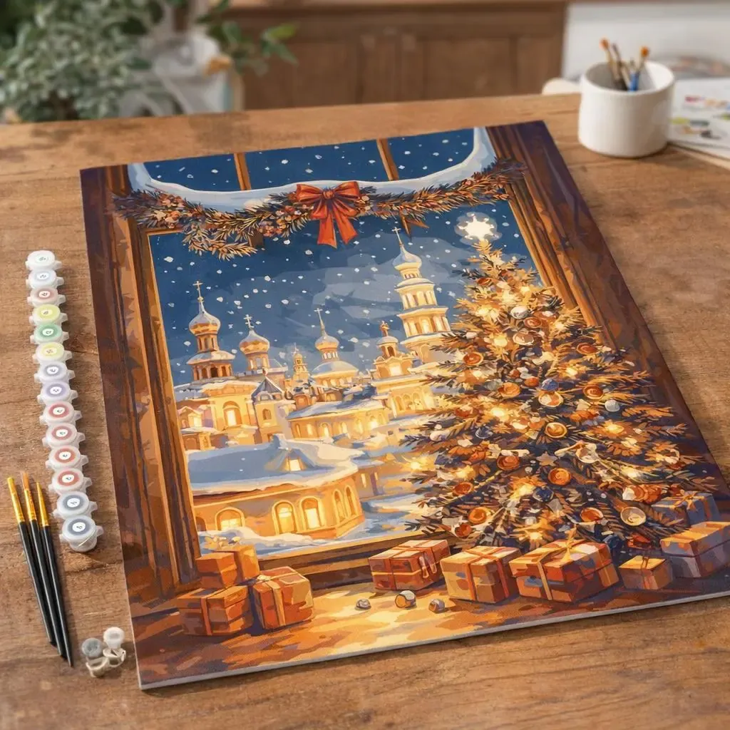 Peinture par numéro Lumière de la Veillée de Noël