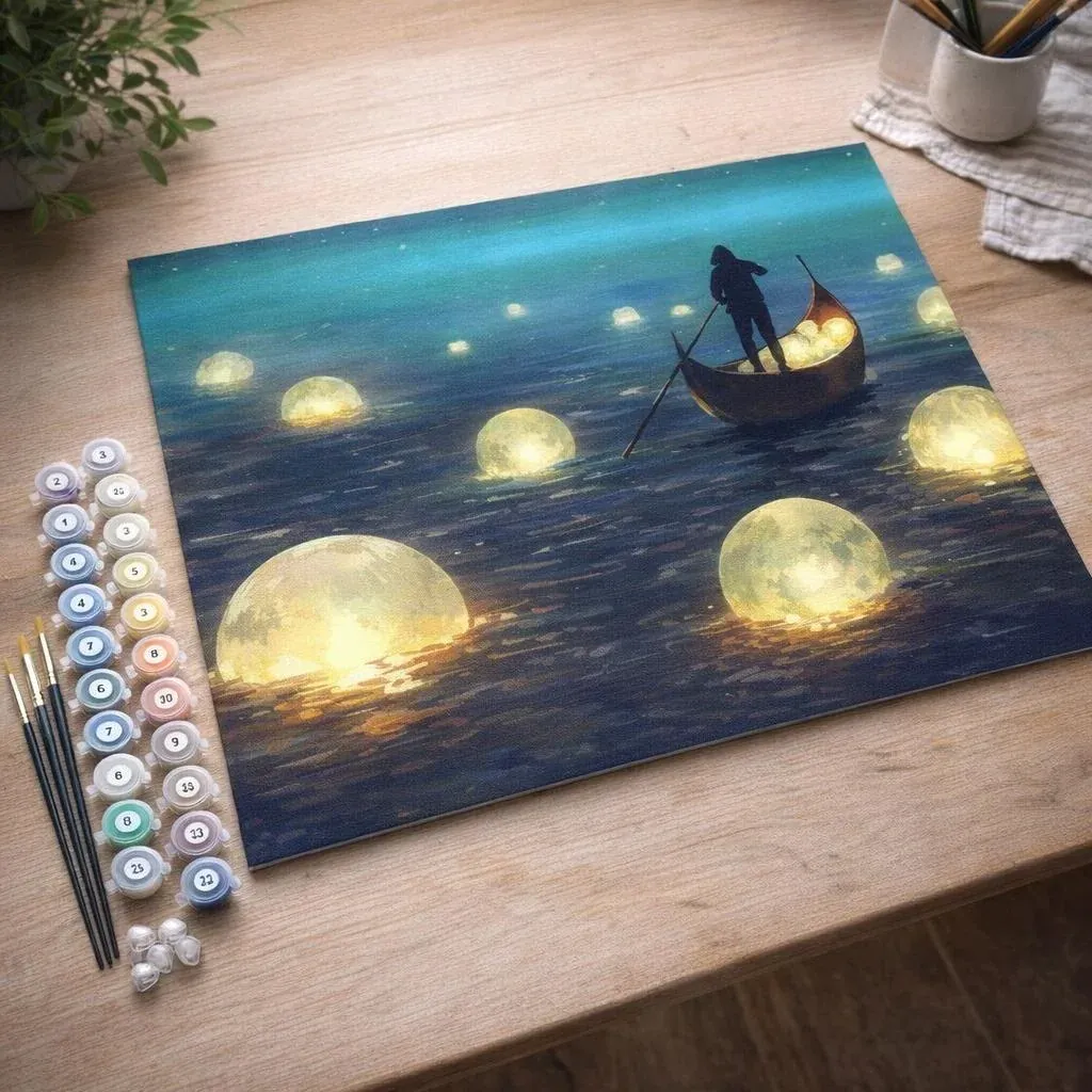 Peinture par numéro Lumières sur le Lac
