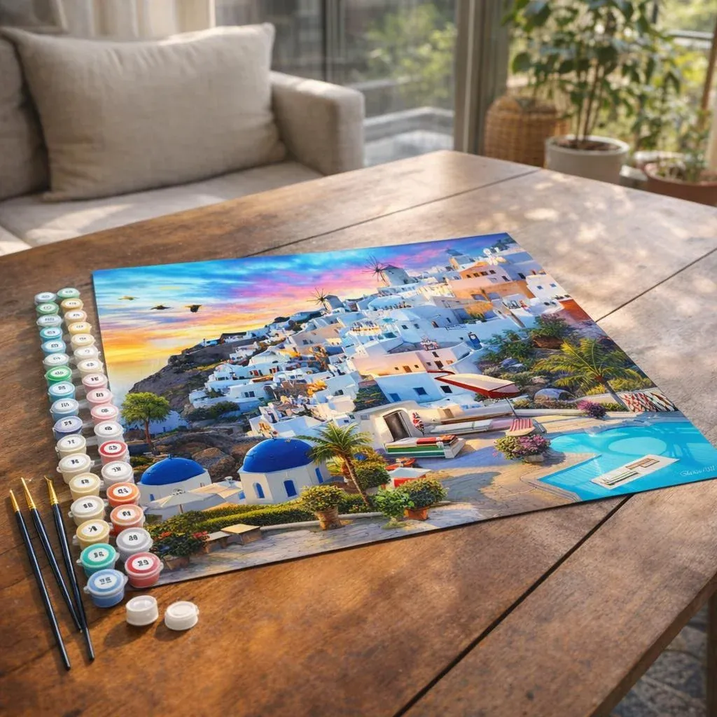 Peinture par numéro Paysage de Grèce