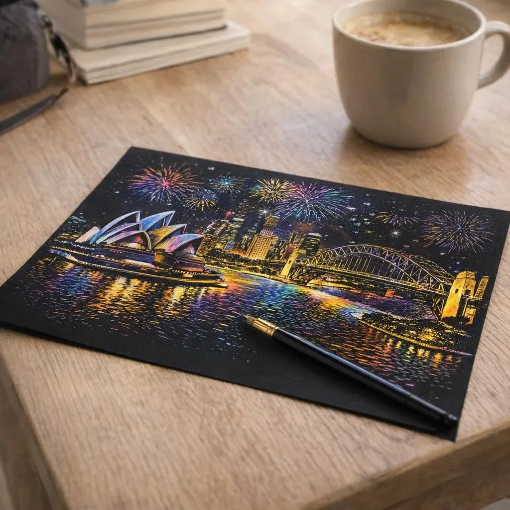 Peinture à gratter Sydney en Australie