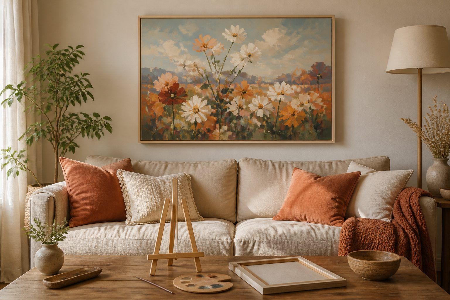Une œuvre d’art dans votre salon : encadrement et décoration
