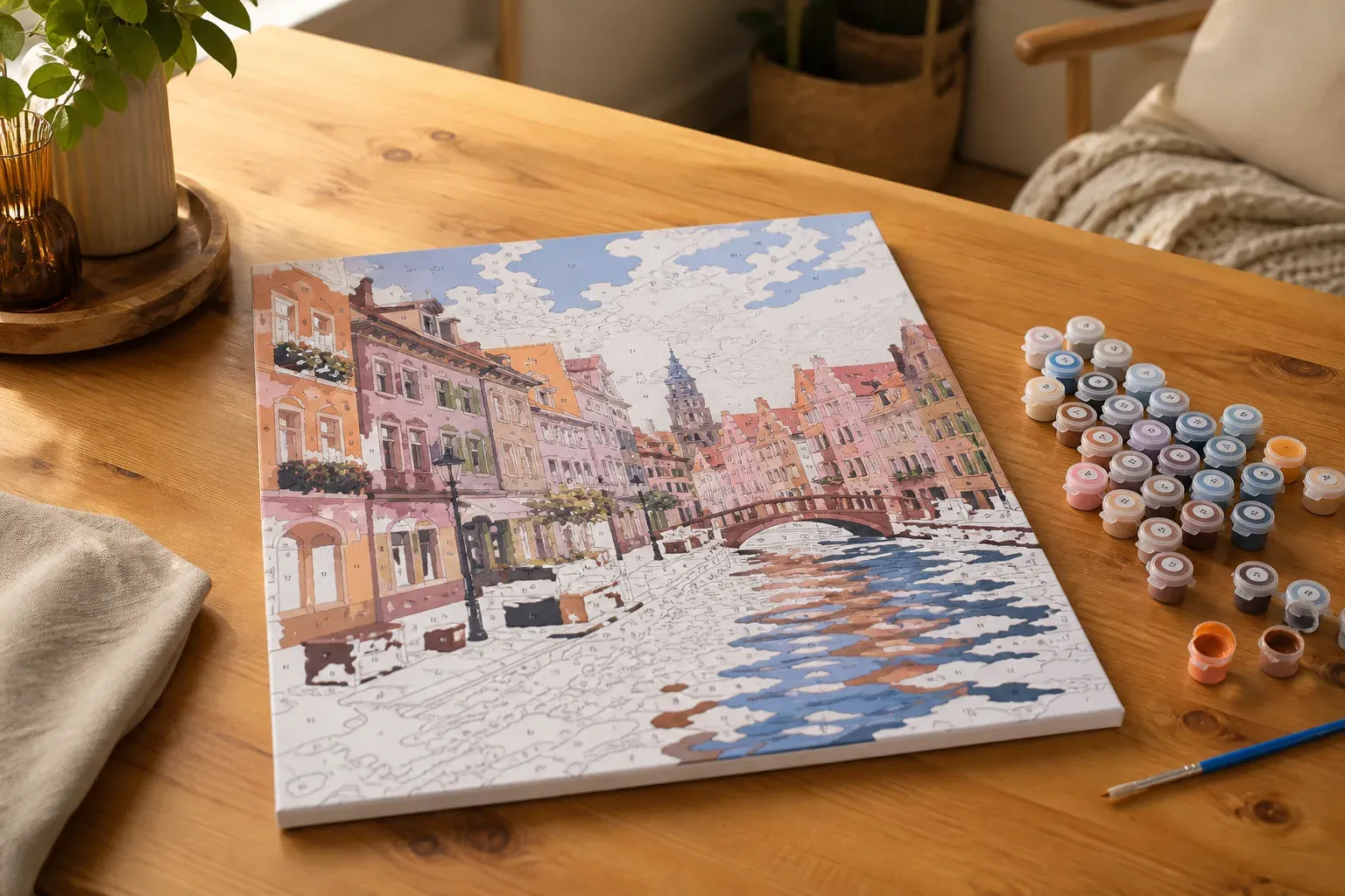 La peinture au numéro Petit Pinceau trouve sa place chez vous