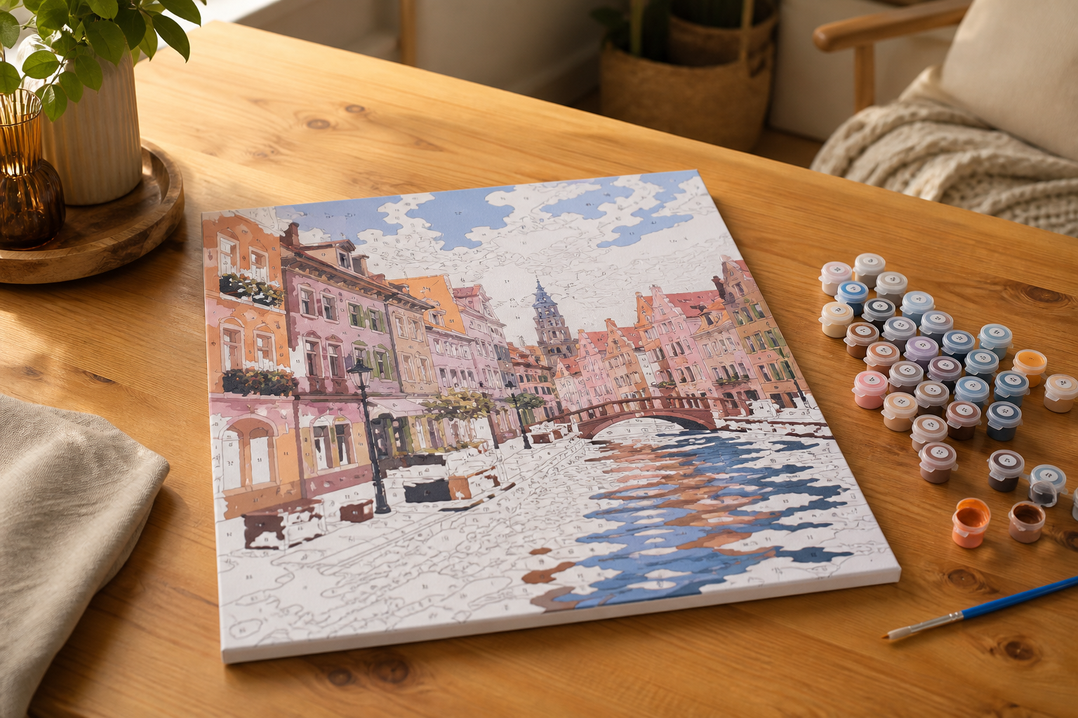 La peinture au numéro Petit Pinceau trouve sa place chez vous