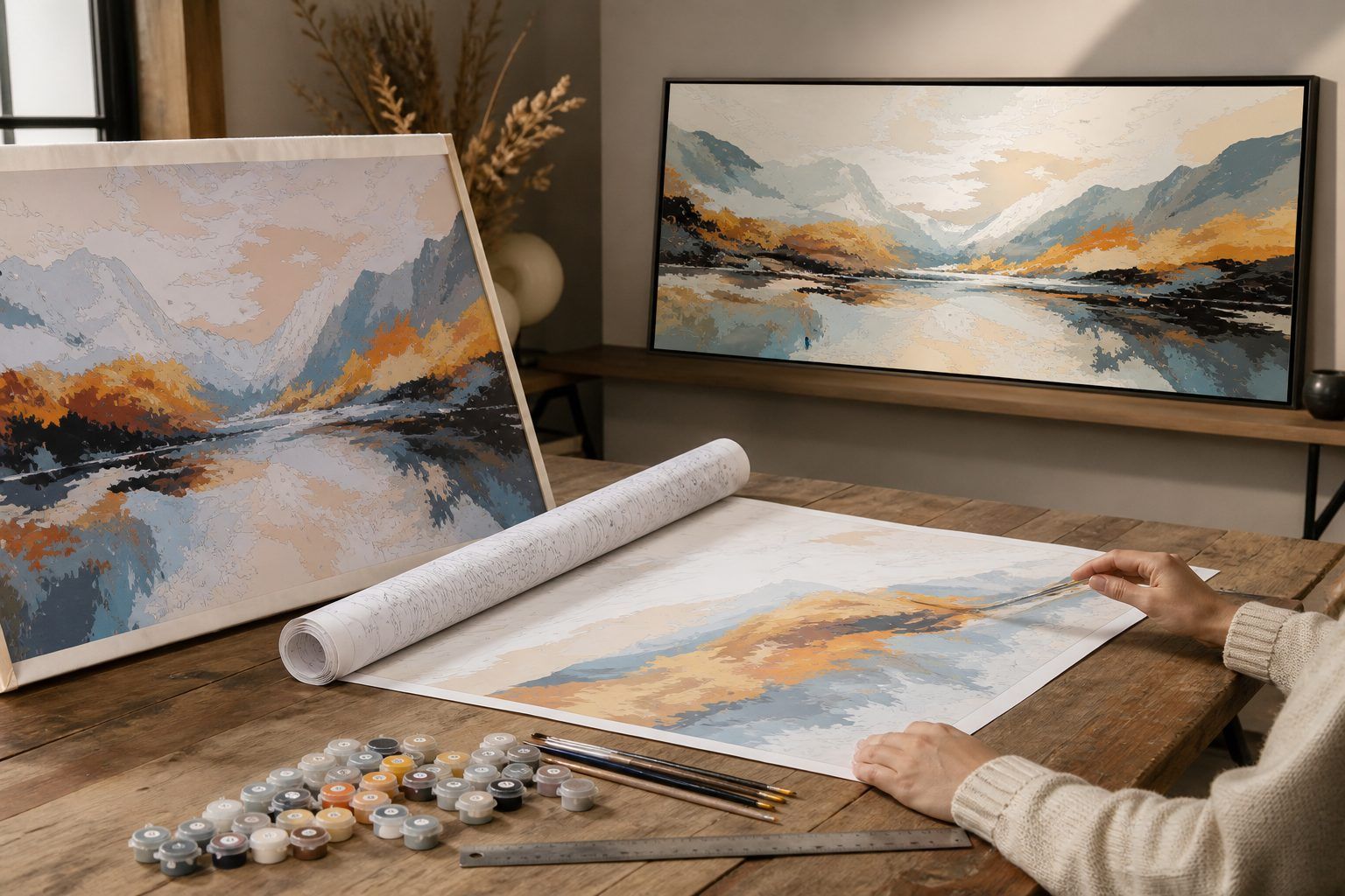 Toile tendue, toile à encadrer ou grand format allongé : comparer avant d’acheter
