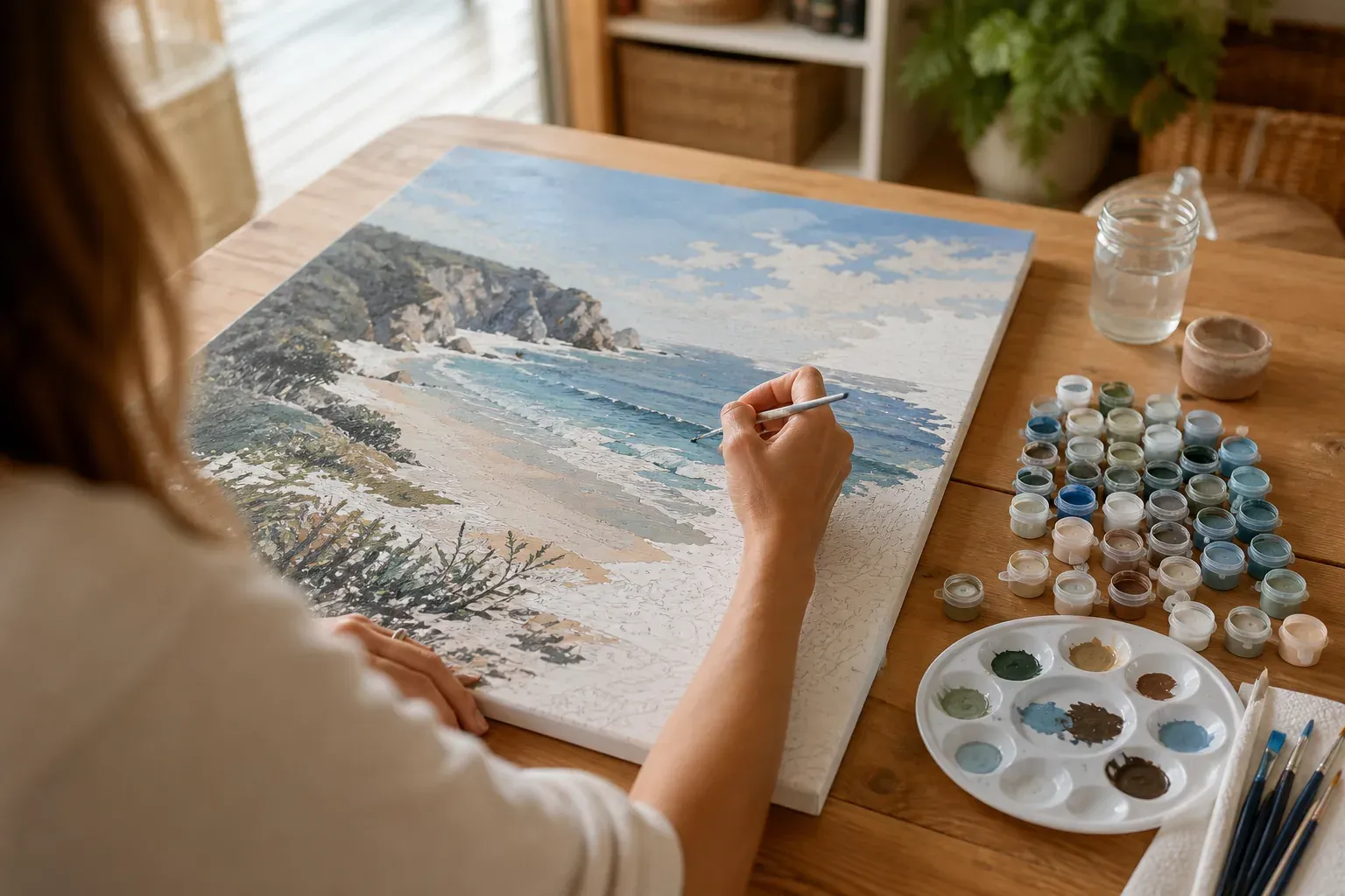 La peinture par numéro grand format : choisir sa toile et la peindre