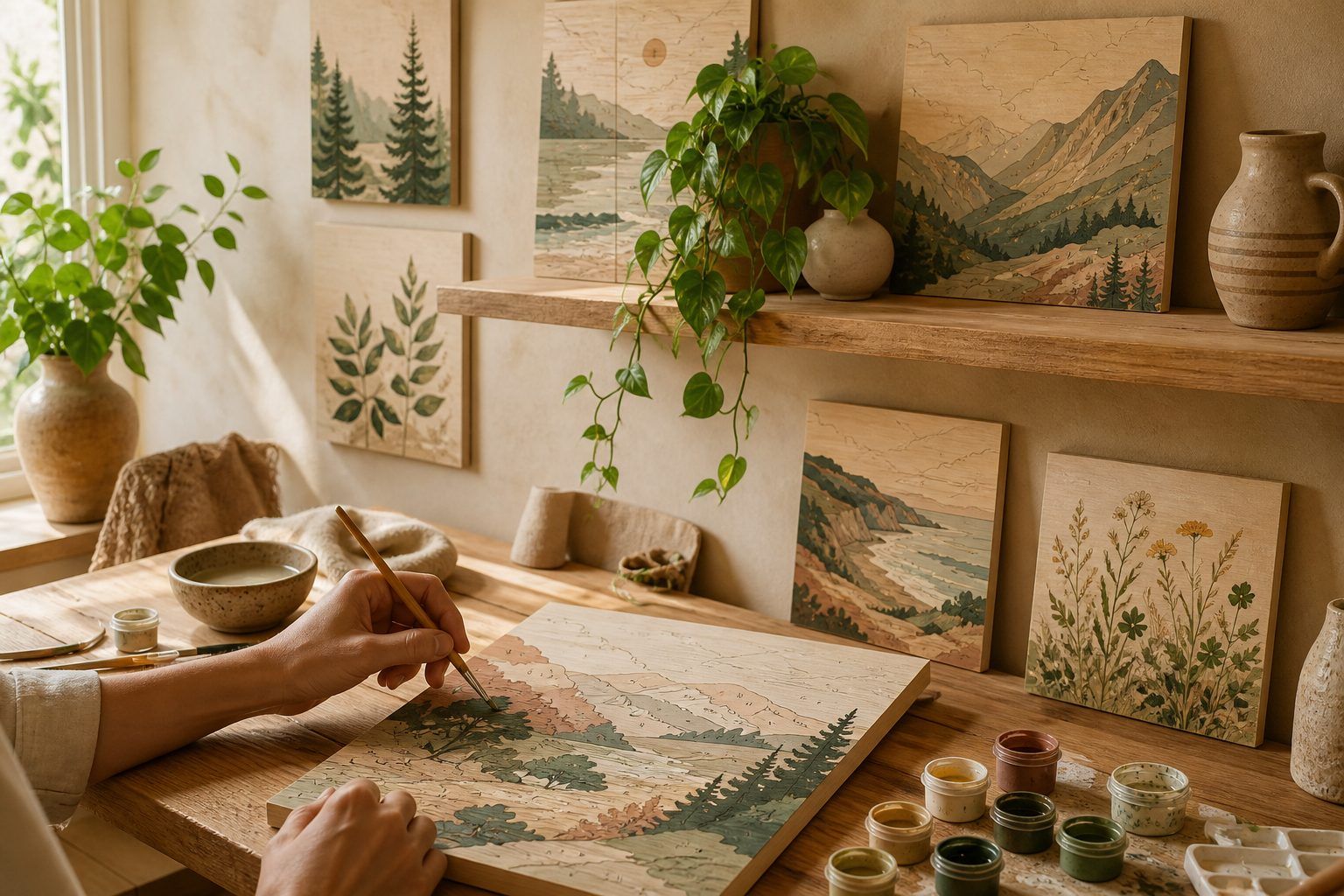 Les thèmes de peinture pour une décoration murale naturelle