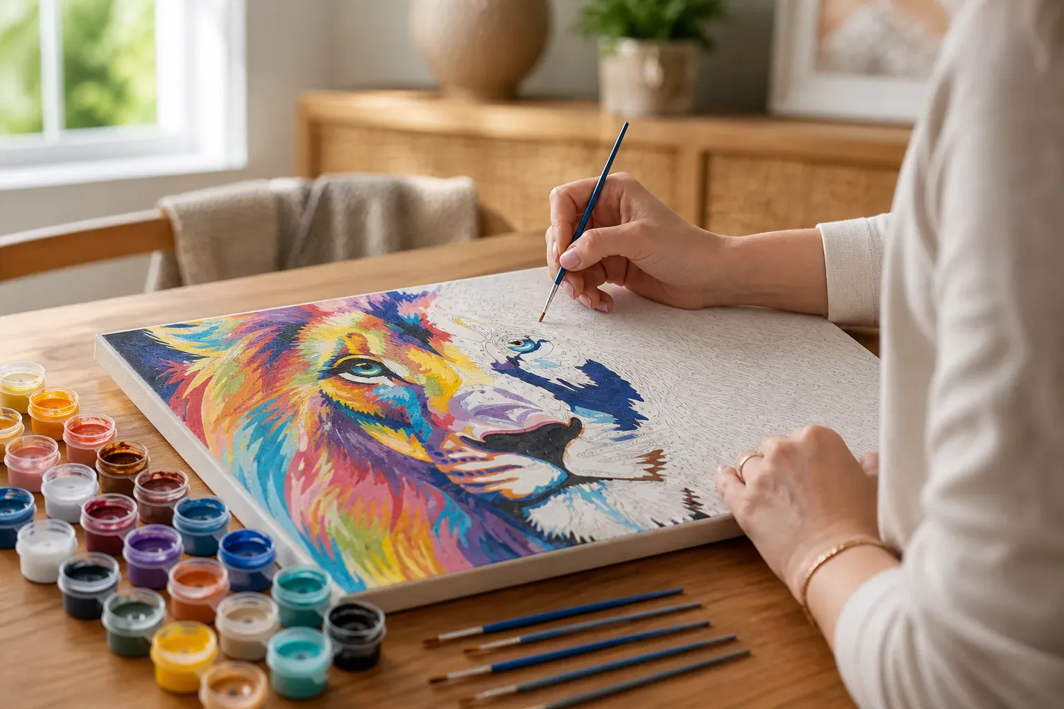 La peinture par numéros animaux : choisissez le bon kit déco