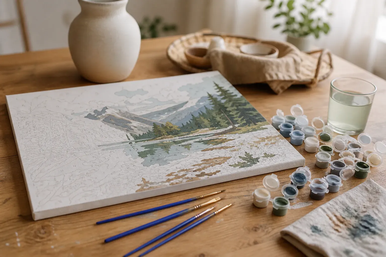 La peinture par numéros sur toile : choisir, peindre, encadrer