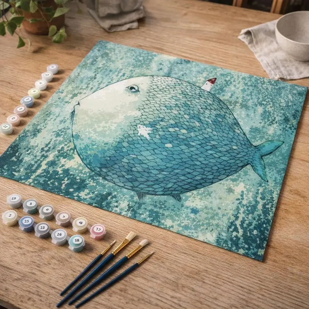 Peinture par numéro Poisson artistique