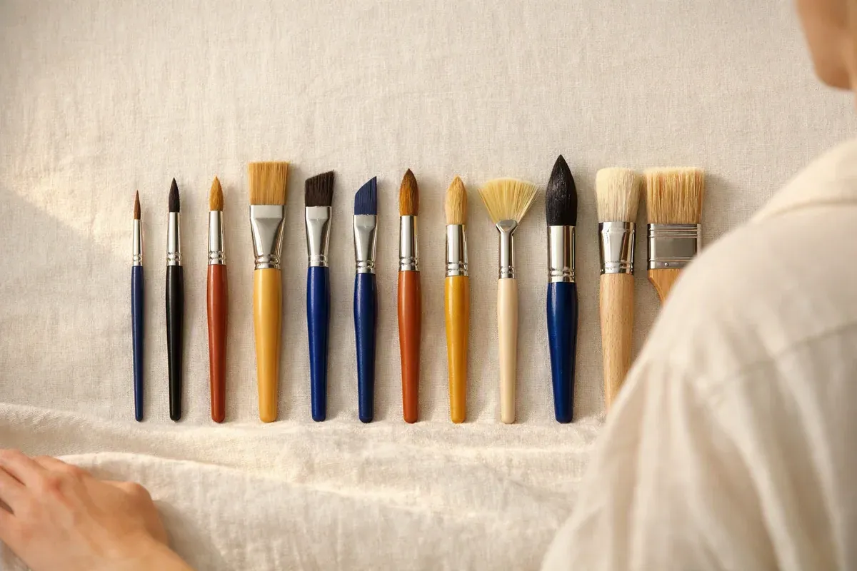 Quel pinceau choisir pour peindre à l’acrylique ?