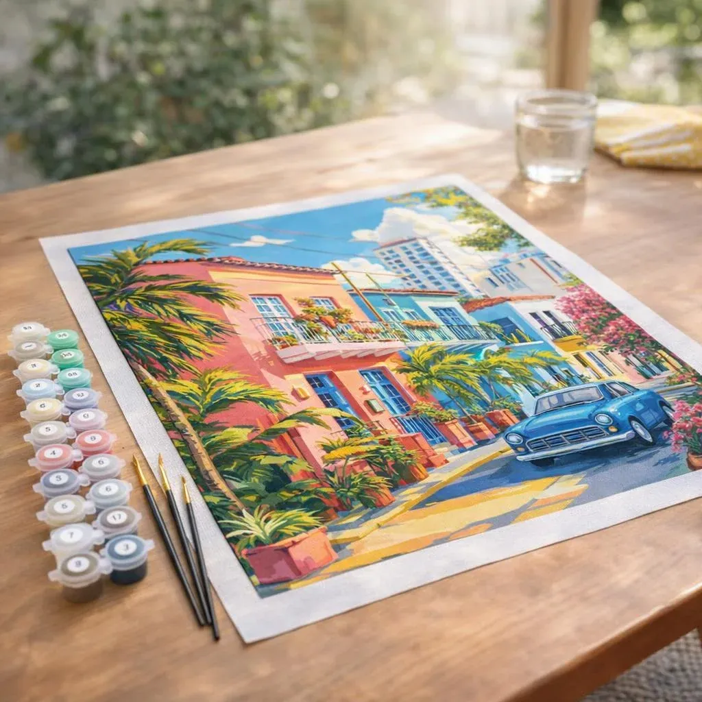 Peinture par numéro Rue Colorée