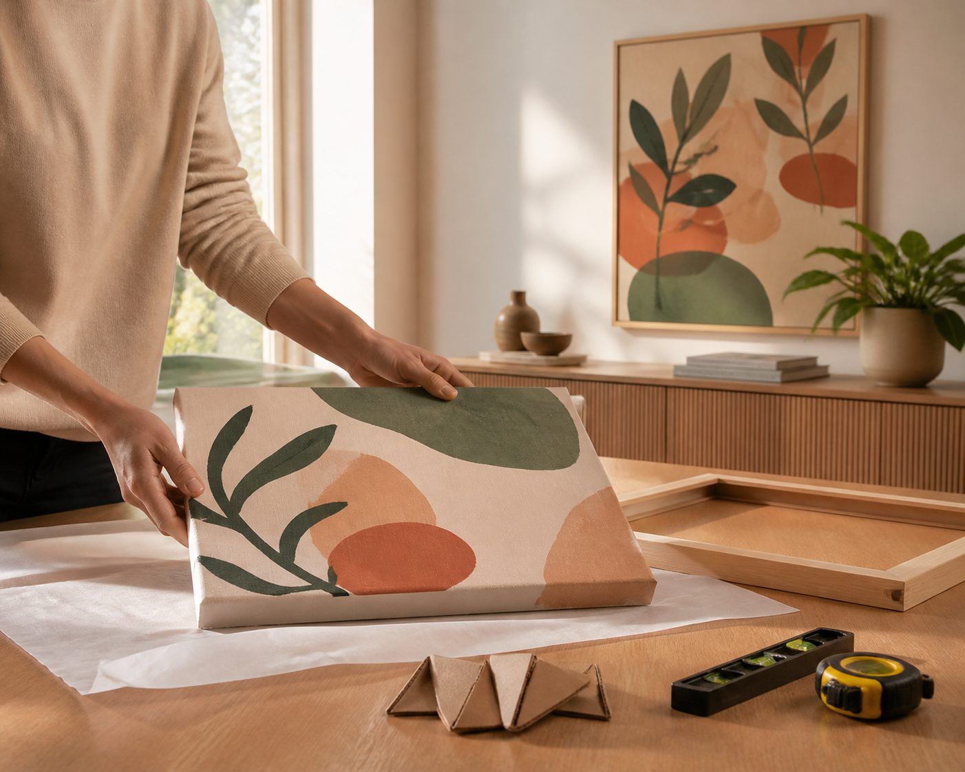 Du tableau peint à la décoration murale : protéger, encadrer et placer