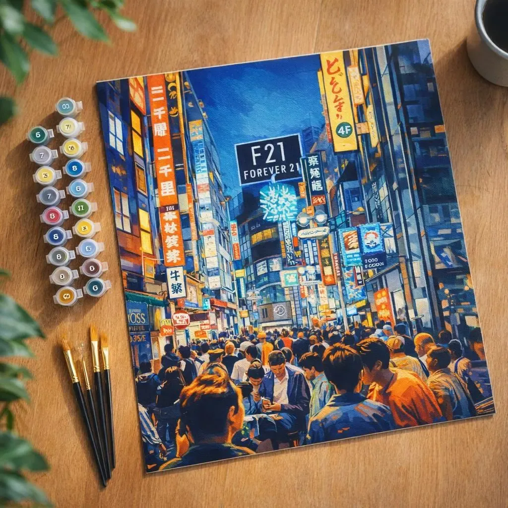 Peinture par numéro Tokyo Shibuya