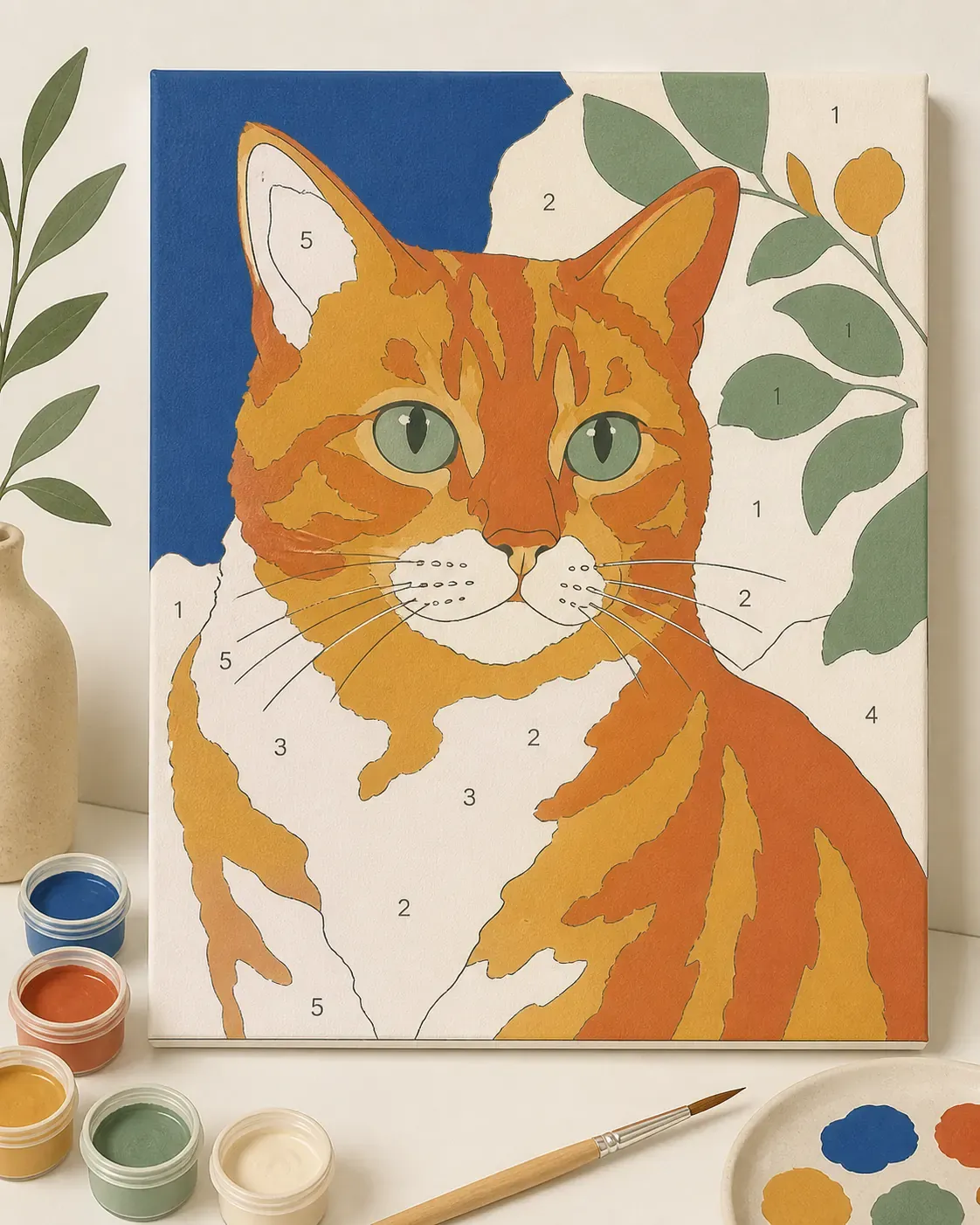 Peinture par numéro chat