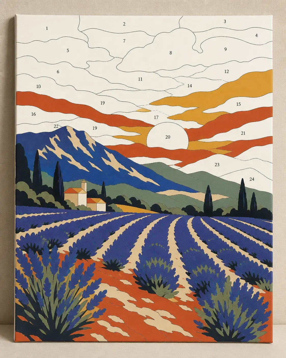 Peinture par numéro paysage