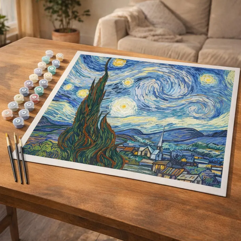 Peinture par numéro Van Gogh Nuit Etoilée